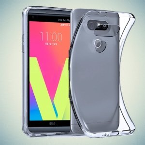 Тонкий силиконовый чехол для LG V20 - Прозрачный