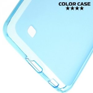 Тонкий силиконовый чехол для LG X Power K220DS - Голубой полупрозрачный