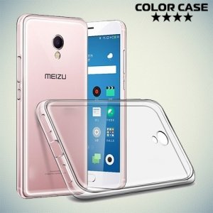 Тонкий силиконовый чехол для Meizu M5s - Прозрачный
