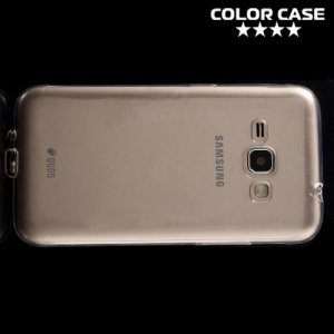 Тонкий силиконовый чехол для Samsung Galaxy J1 2016 SM-J120F - Прозрачный