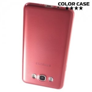 Тонкий силиконовый чехол для Samsung Galaxy J7 2016 SM-J710F - Красный
