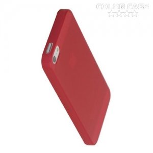 Ультратонкий кейс чехол для iPhone SE-Красный