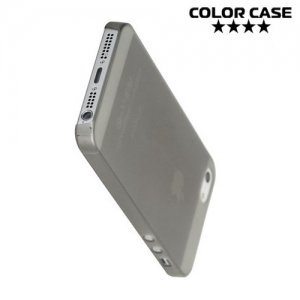 Ультратонкий 0.3 мм кейс чехол для iPhone SE - Серый