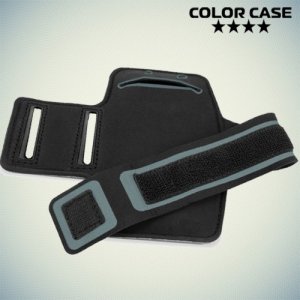 Чехол для бега на руку средний размер ColorCase черный