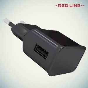 Универсальная зарядка 1А USB Red Line черная