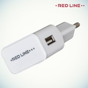 Универсальная зарядка 1А USB Red Line белая