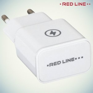 Универсальная зарядка для телефона 2.1А USB Red Line белая