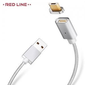 Универсальный магнитный кабель micro USB - Серебристый