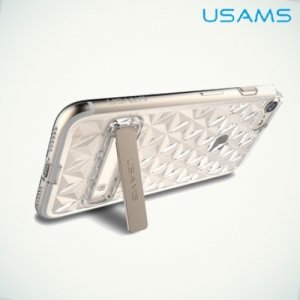 Usams Силиконовый чехол для iPhone 8/7 с орнаментом ромбики
