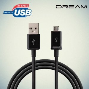 Универсальный кабель для зарядки, передачи данных и синхронизации - Micro USB черный