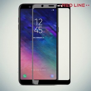 Защитное стекло для Samsung Galaxy J6 2018 SM-J600F - Черный Red Line