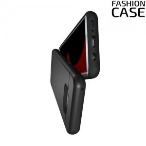 Защитный чехол для Samsung Galaxy S8 Plus с подставкой и отделением для карты - Черный