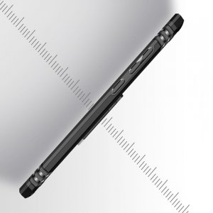 Защитный чехол с поворотной подставкой для Huawei P Smart Z - Черный