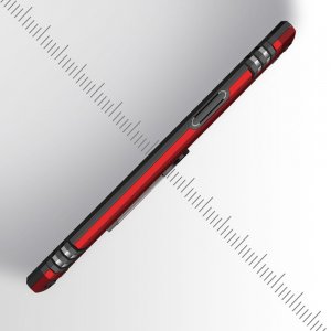 Защитный чехол с поворотной подставкой для iPhone 11 Pro - Красный